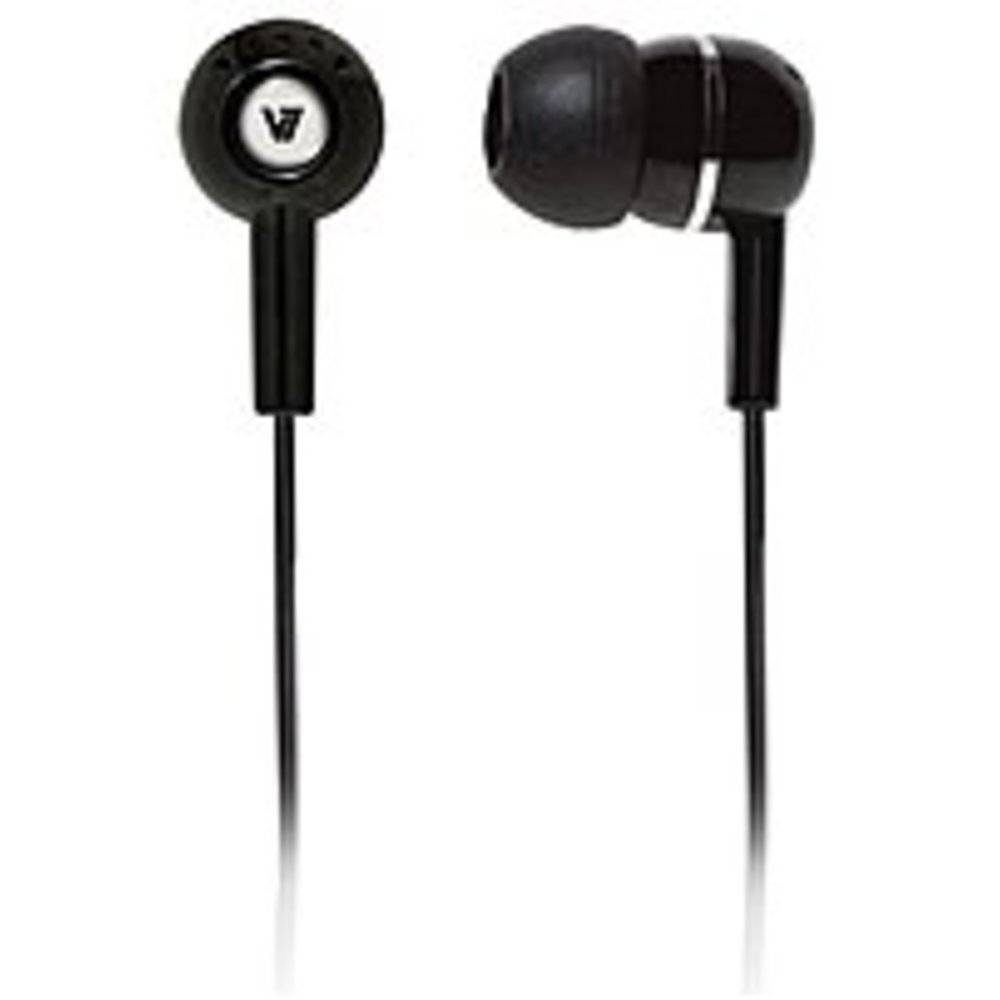 V7 HA100-2NP Noise Isolating Stereo Earbud - Black