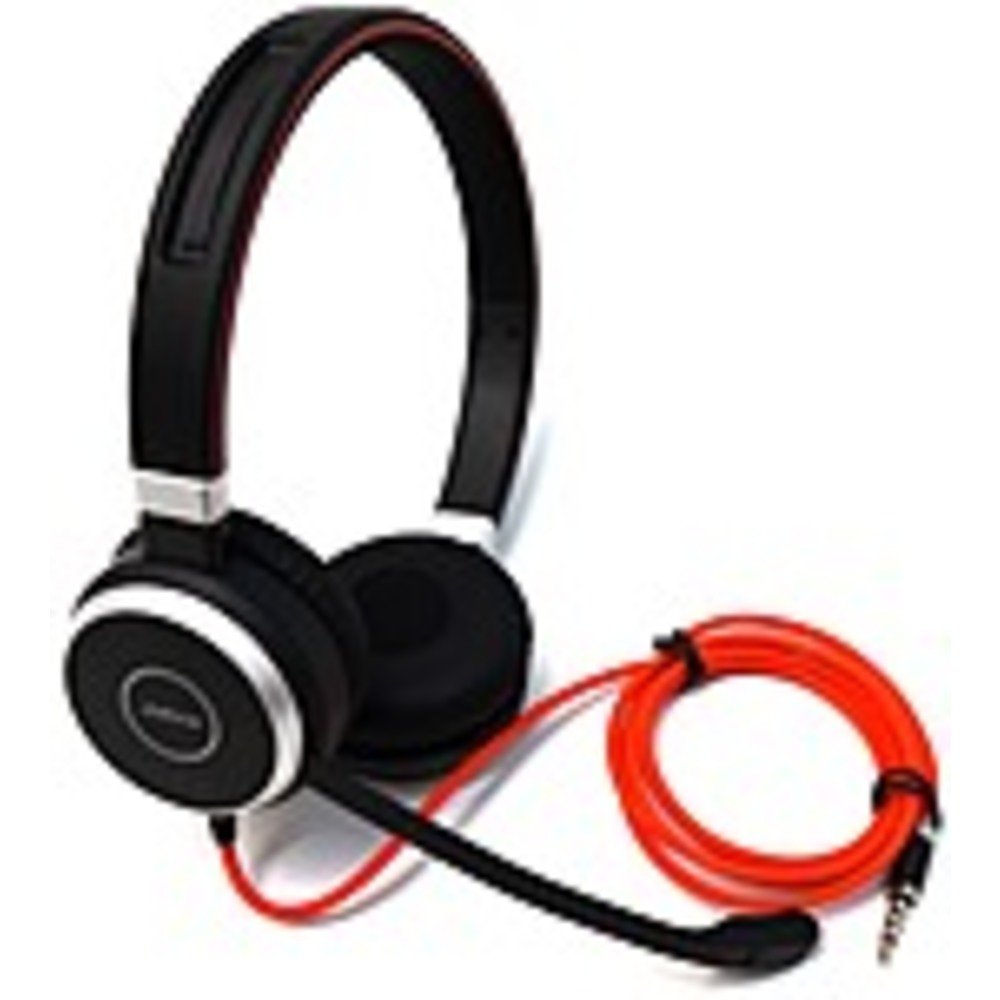 Jabra Evolve 40 UC Stereo - Stereo - USB, Mini-phone - Wired - Over-the-head - Binaural - Supra-aural - Noise Cancelling Microphone