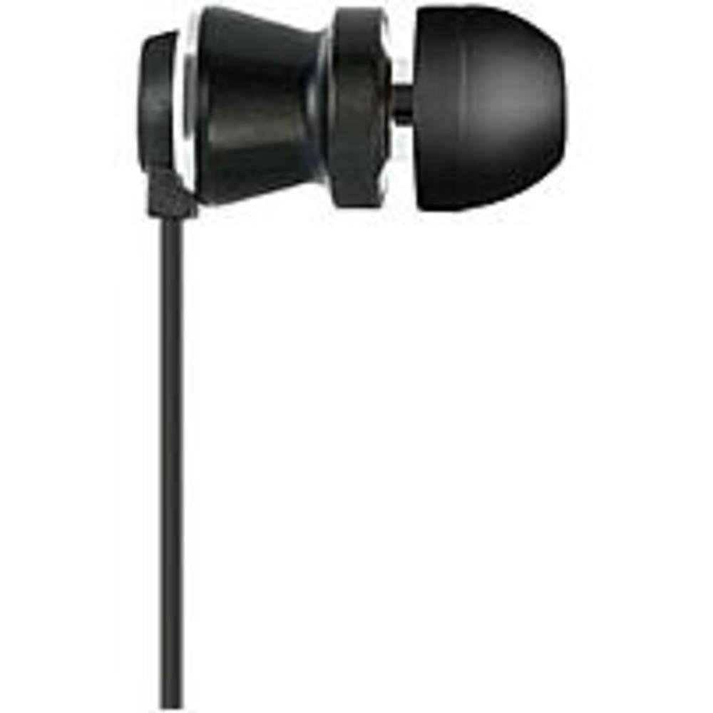 BellO BDH641 Earset - Stereo - Chrome, Matte Black - Mini-phone - Wired - Gold Plated - Earbud - Binaural - In-ear