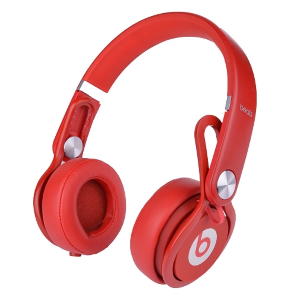 Beats by Dr. Dre Mixr Over-The-Ear High Definition Performance Stereo Headphones w/Inline Remote & Microphone (Red) - B