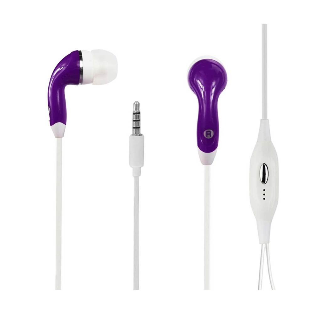 Reiko Smartphone Stereo Headset 3.5Mm With Mic Purple