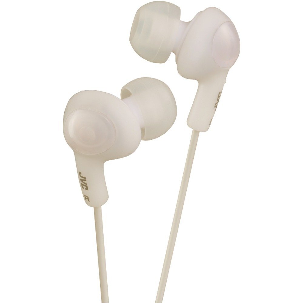 JVC HAFR6W Gumy(R) Plus In-Ear Earbuds with Remote & Microphone (White)