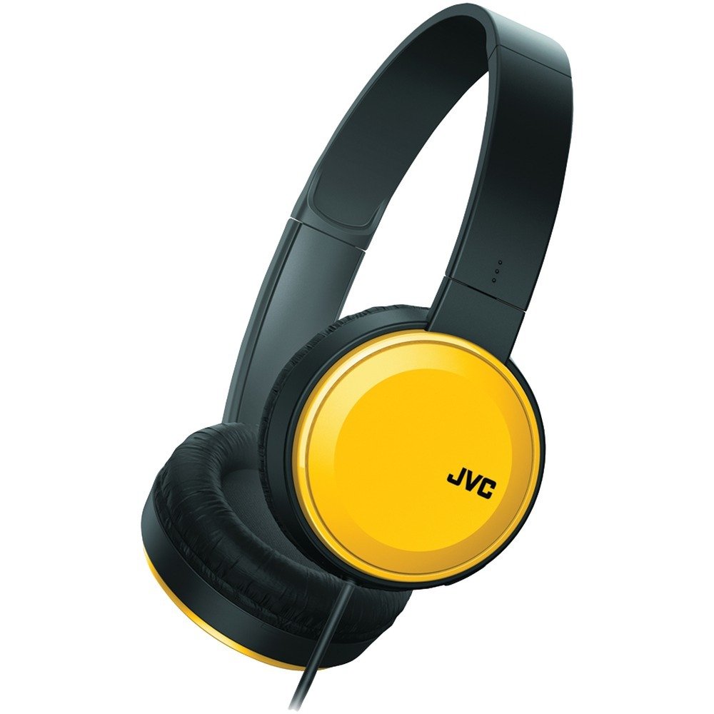 JVC HAS190MY Colorful On-Ear Headphones (Yellow)