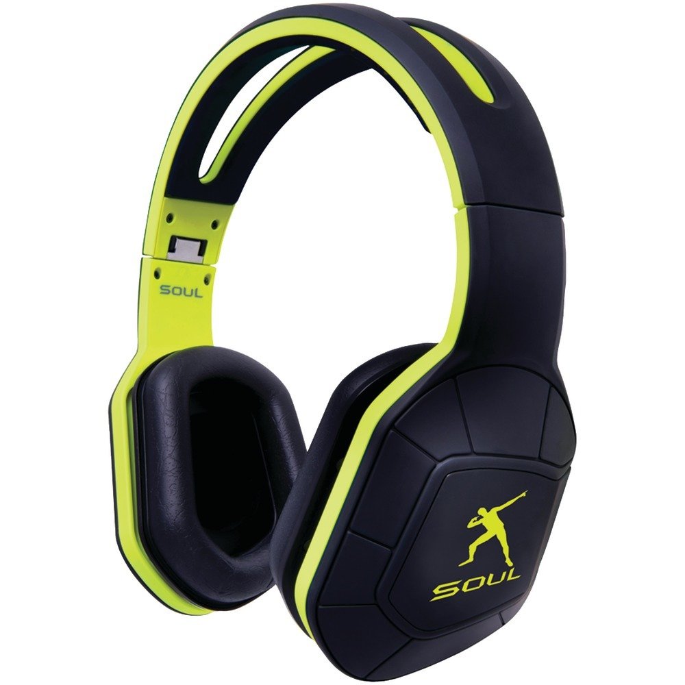 SOUL 81971072 Combat+ Active Performance Over-Ear Headphones (Khaki Green/Black)