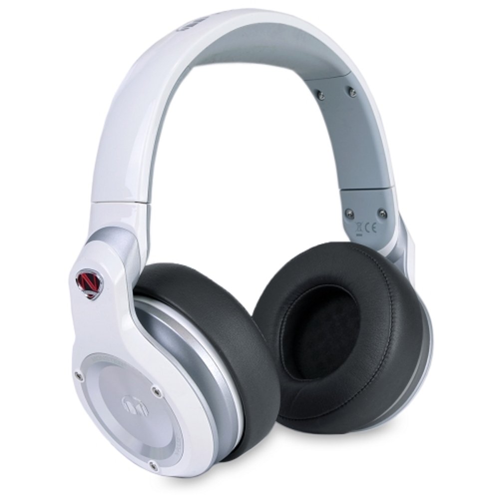 Monster Ncredible N-Pulse High Performance Over-Ear Headphones w/Detachable Inline Remote/Mic 3.5mm Cable (Frost)