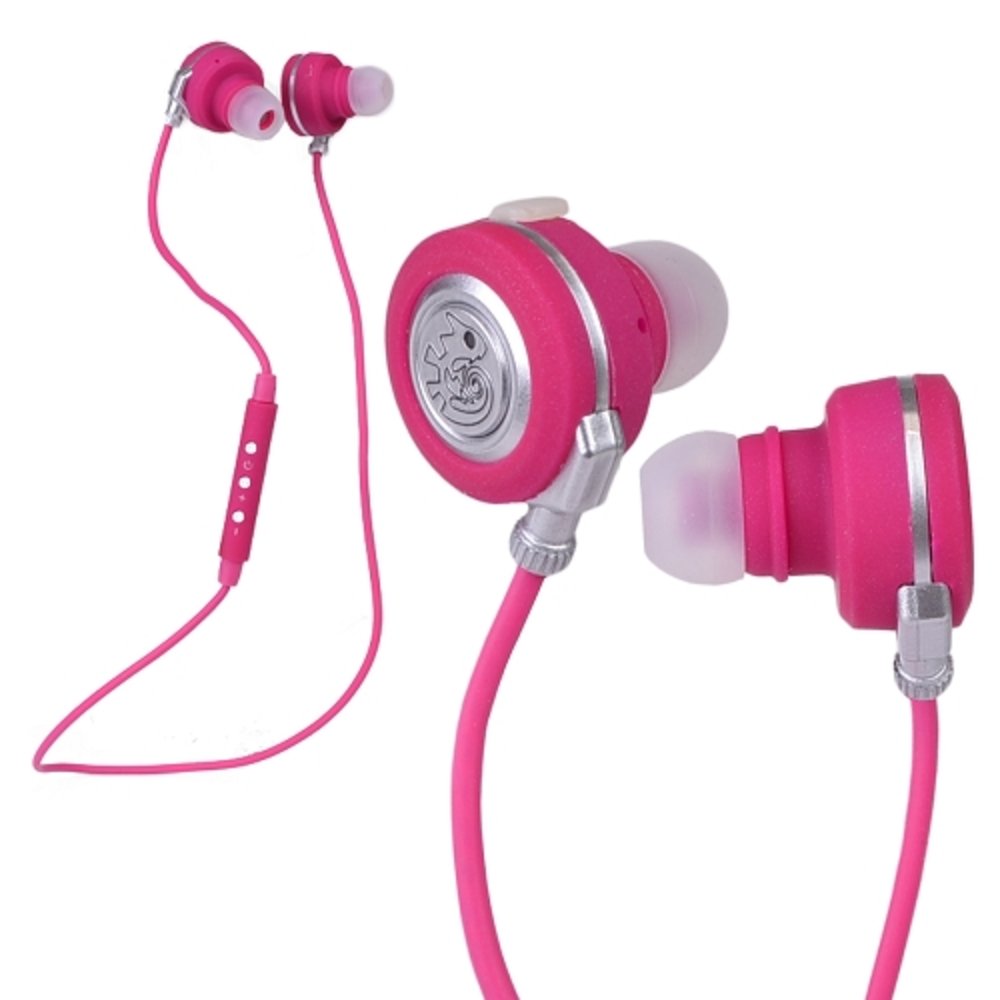 Noizy Kameleon Series Bluetooth Wireless In-Ear Stereo Headphones w/Inline Microphone/Controls (Pink)