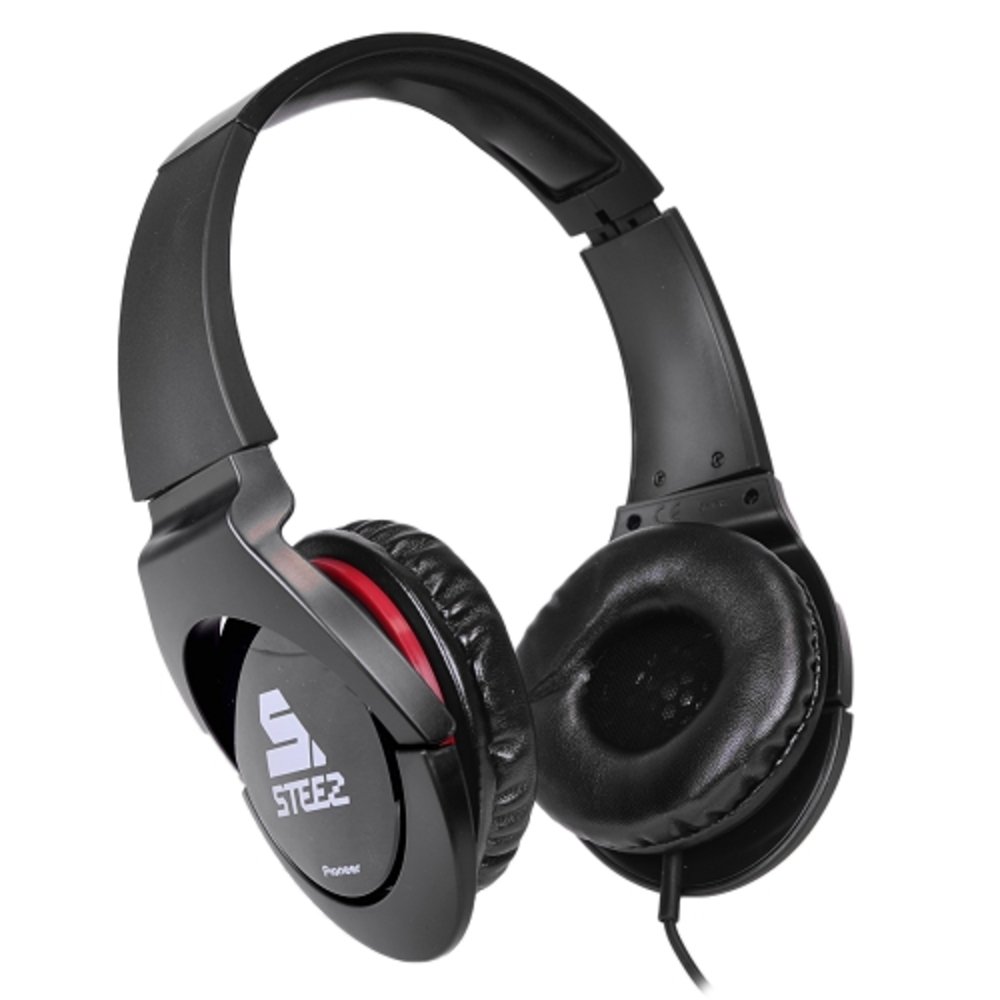 Pioneer SE-MJ721I-K STEEZ EFFECTS On-Ear Stereo Headphones for iPhone/iPad/iPod w/Inline Mic/Remote Control (Black)