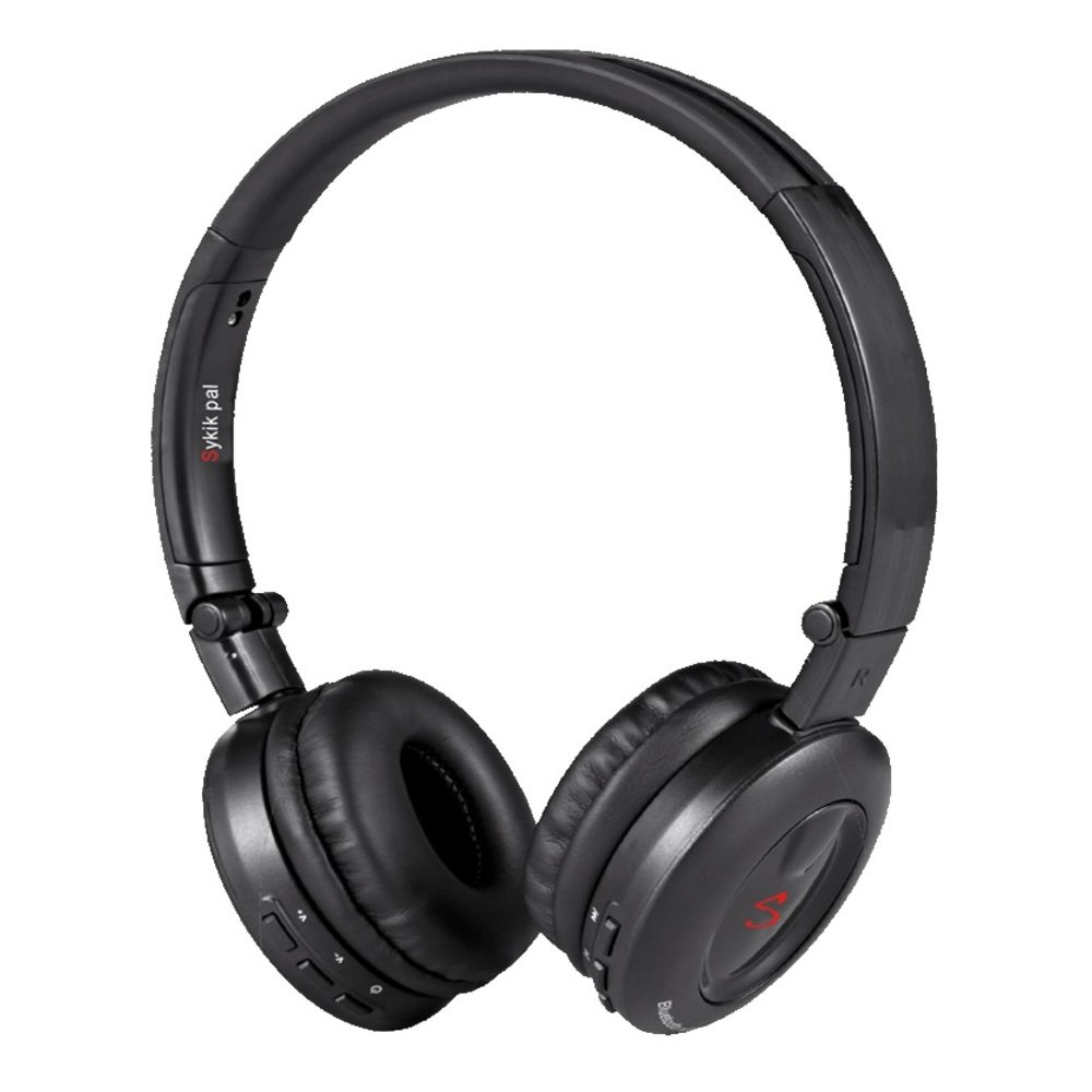 Sykik   HP0201BK Bluetooth Stereo Headphone - Built Microphone Supports Wir