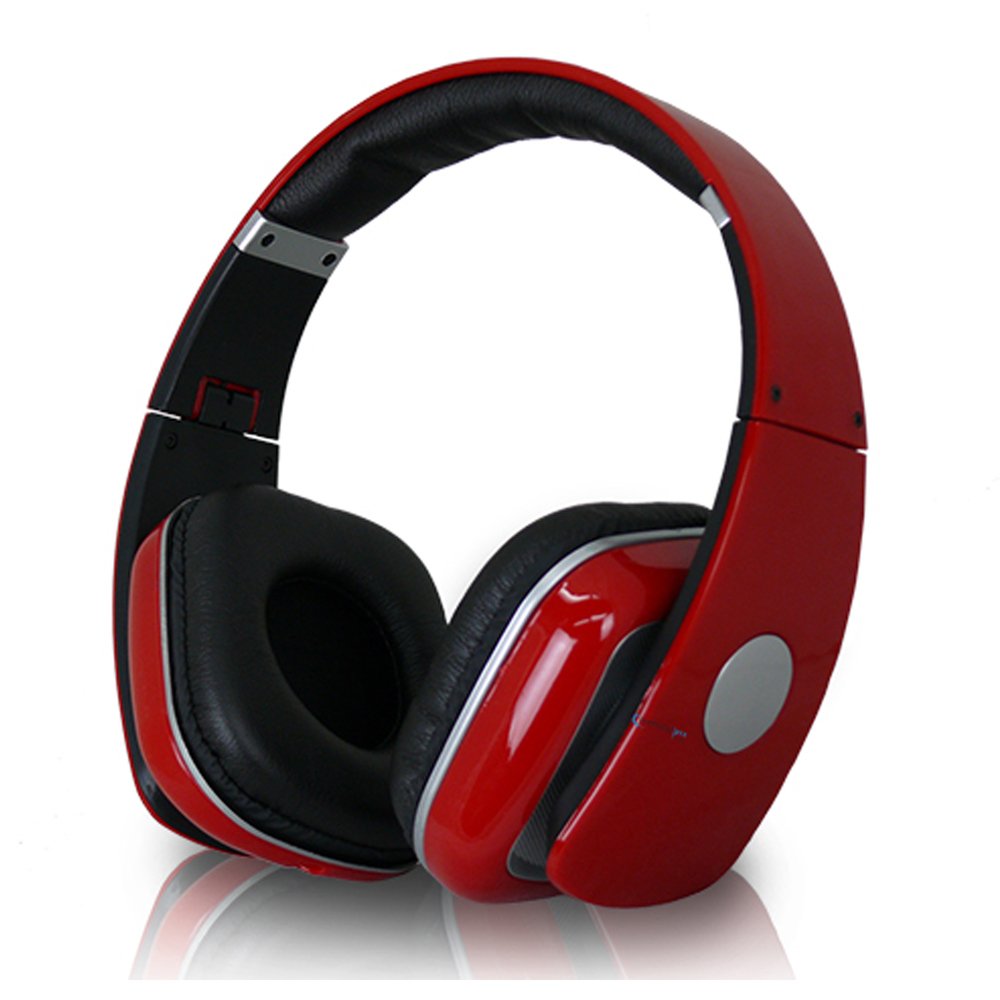 Technical Pro Adjustable Hheadband Professional Headphones- Red